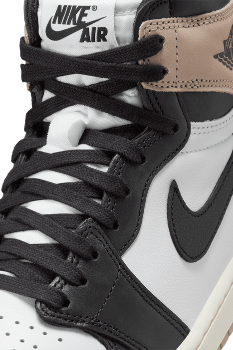 Nike Women's Air Jordan 1 Shoes - Black / Legend Medium Brown / White - Just For Sports