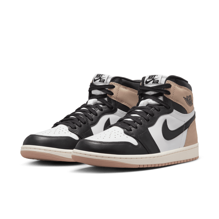 Nike Women's Air Jordan 1 Shoes - Black / Legend Medium Brown / White - Just For Sports
