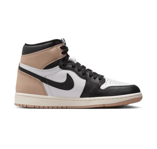 Nike Women's Air Jordan 1 Shoes - Black / Legend Medium Brown / White - Just For Sports