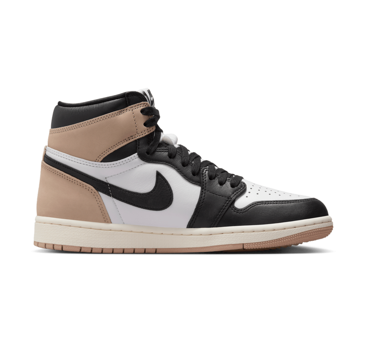 Nike Women's Air Jordan 1 Shoes - Black / Legend Medium Brown / White - Just For Sports