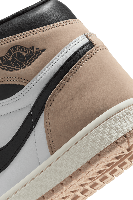 Nike Women's Air Jordan 1 Shoes - Black / Legend Medium Brown / White - Just For Sports