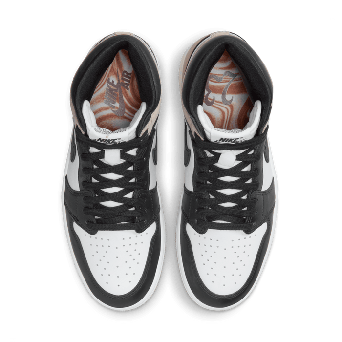 Nike Women's Air Jordan 1 Shoes - Black / Legend Medium Brown / White - Just For Sports