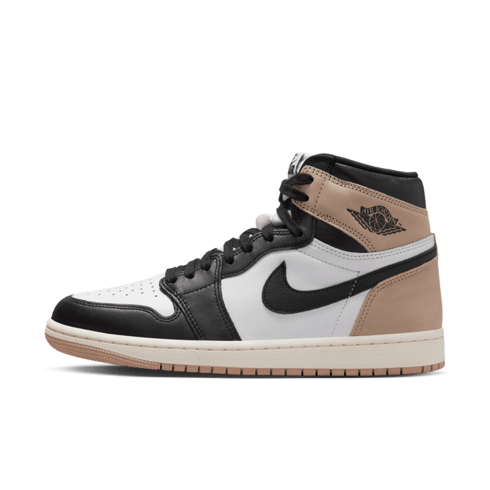 Nike Women's Air Jordan 1 Shoes - Black / Legend Medium Brown / White - Just For Sports