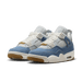 Nike Women's Air Jordan 4 Shoes - Sail / Gum Light Brown / Worn Blue / Sail / Metallic Gold - Just For Sports
