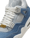Nike Women's Air Jordan 4 Shoes - Sail / Gum Light Brown / Worn Blue / Sail / Metallic Gold - Just For Sports
